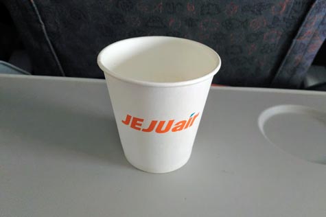 チェジュ航空の飲料水サービス