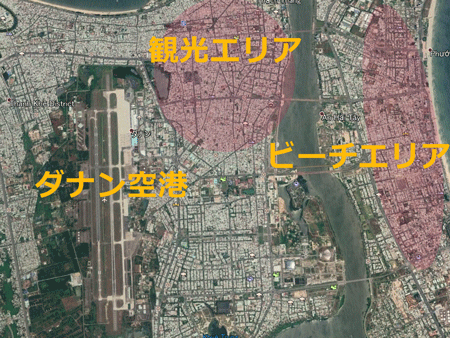 ダナン国際空港地図